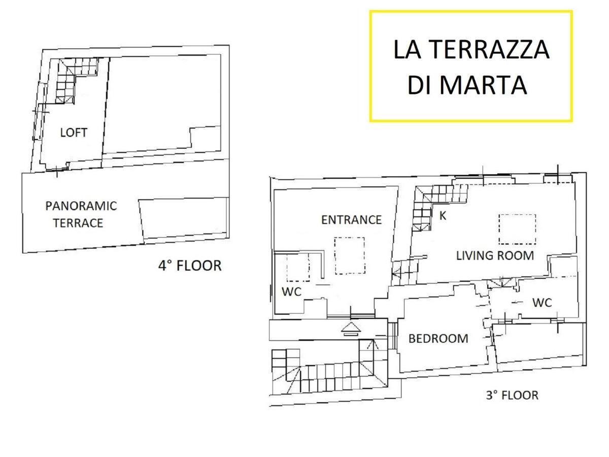ヴァレンナLa Terrazza Di Martaアパートメント エクステリア 写真